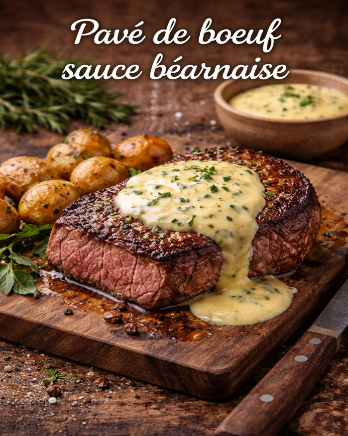 MENU Pavé d'aloyau Sauce Béarnaise